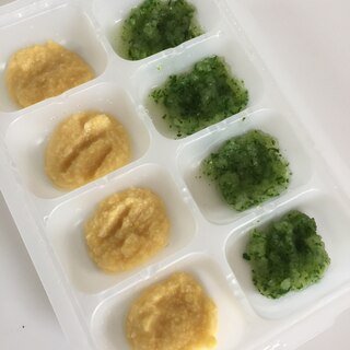 レンジで簡単離乳食初期〜中期 きゅうり&コーン